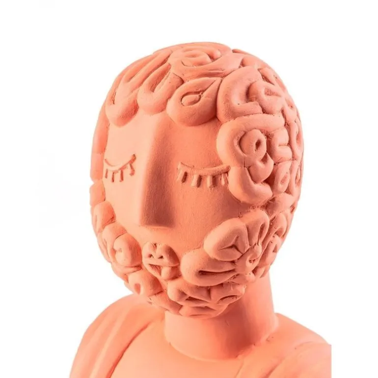 Magna graecia terracotta bust man object - 11512