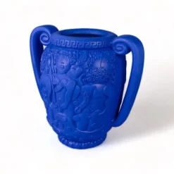 Magna graecia terracotta anfora vaas blauw - 11522B