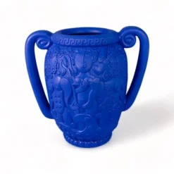 Magna graecia terracotta anfora vaas blauw - 11522B