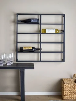 Magne wijnrek zwart - 82064787