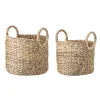Mand water hyacinth naturel - set van 2