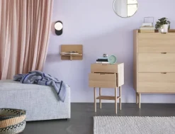 Manden met handvatten - groen set van 2 stuks