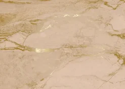 Marmer behang FU-066 - 194,8x280cm goud/nude