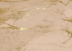 Marmer behang FU-068 - 389,6x280cm goud/nude