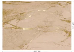 Marmer behang FU-068 - 389,6x280cm goud/nude