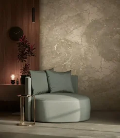 Marmer behang FU-063 - 194,8x280cm goud/beige