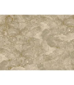 Marmer behang FU-065 - 389,6x280cm goud/beige