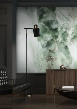 Marmer behang groen