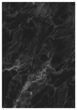 Marmer behang zwart grijs