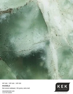 Marmer behangcirkel groen CK-049 ø190cm