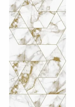 Marmer mosaic behang goud