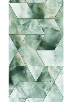 Marmer mosaic behang groen