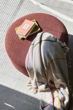 Marshmellow poef rood large - 022023