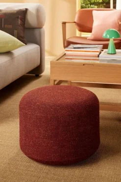 Marshmellow poef rood small - 022017