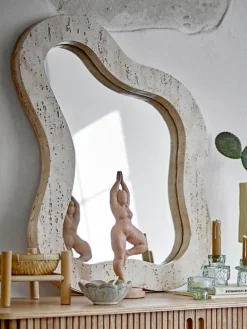 Meg wandspiegel naturel - 82064804