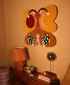 Melody Moon butterfly vloerkleed ocre L - 1.45.10.120.099.5