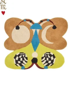 Melody Moon butterfly vloerkleed lemon L - 1.45.10.116.099.5