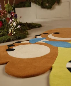 Melody Moon butterfly vloerkleed lemon L - 1.45.10.116.099.5