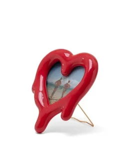 Melted heart fotolijst/spiegel rood - 10058