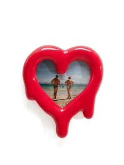 Melted heart fotolijst/spiegel rood - 10058