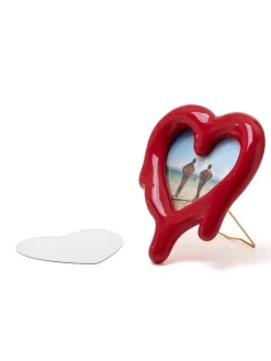 Melted heart fotolijst/spiegel rood - 10058