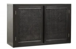 Merge kast met webbing - zwart