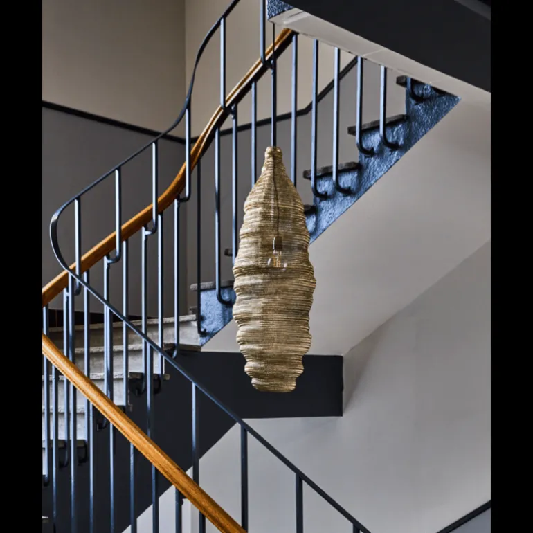 Mesh hanglamp antiek champagne zilver - 203660676