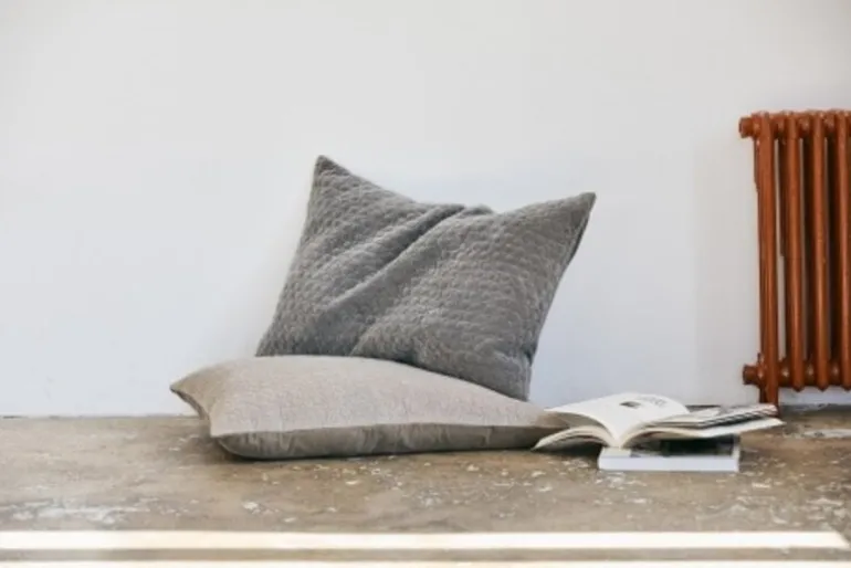 Mizar kussen linnen incl vulling - grijs