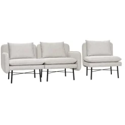 Modulaire bank lichtgrijs