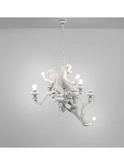 Monkey kroonluchter wit - 14865