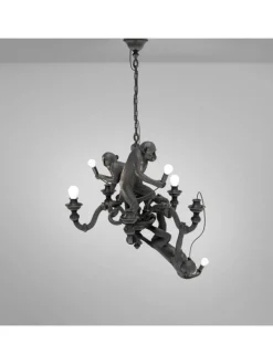 Monkey kroonluchter zwart - 14866