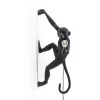 Monkey lamp hanging right - zwart