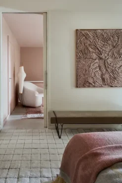 Mosaic vloerkleed wol naturel 170x240cm