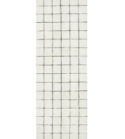 Mosaic vloerkleed wol naturel 80x230cm