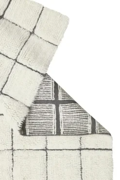 Mosaic vloerkleed wol naturel 80x230cm