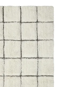 Mosaic vloerkleed wol naturel 80x230cm