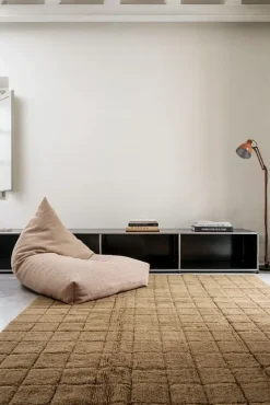 Mosaic vloerkleed wol ochre 170x240cm