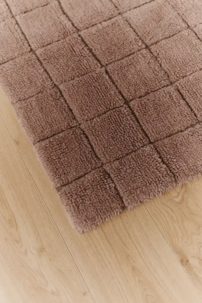 Mosaic vloerkleed wol quartz 80x230cm