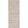 Mosaic vloerkleed wol sandstone 80x230cm