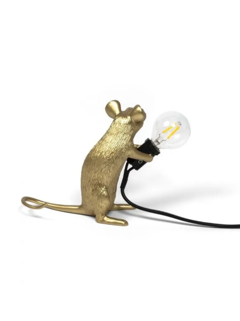 Mouse lamp mac - goud