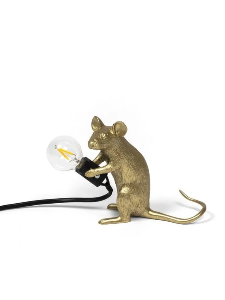 Mouse lamp mac - goud