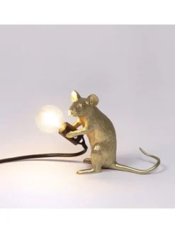 Mouse lamp mac - goud