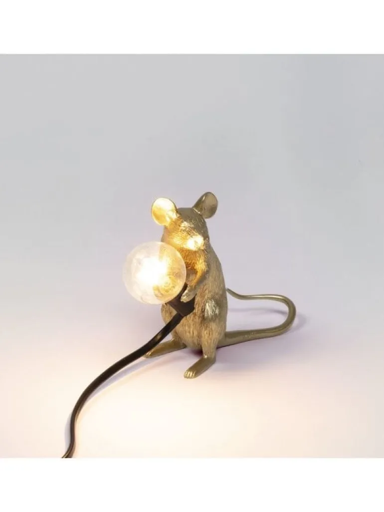 Mouse lamp mac - goud
