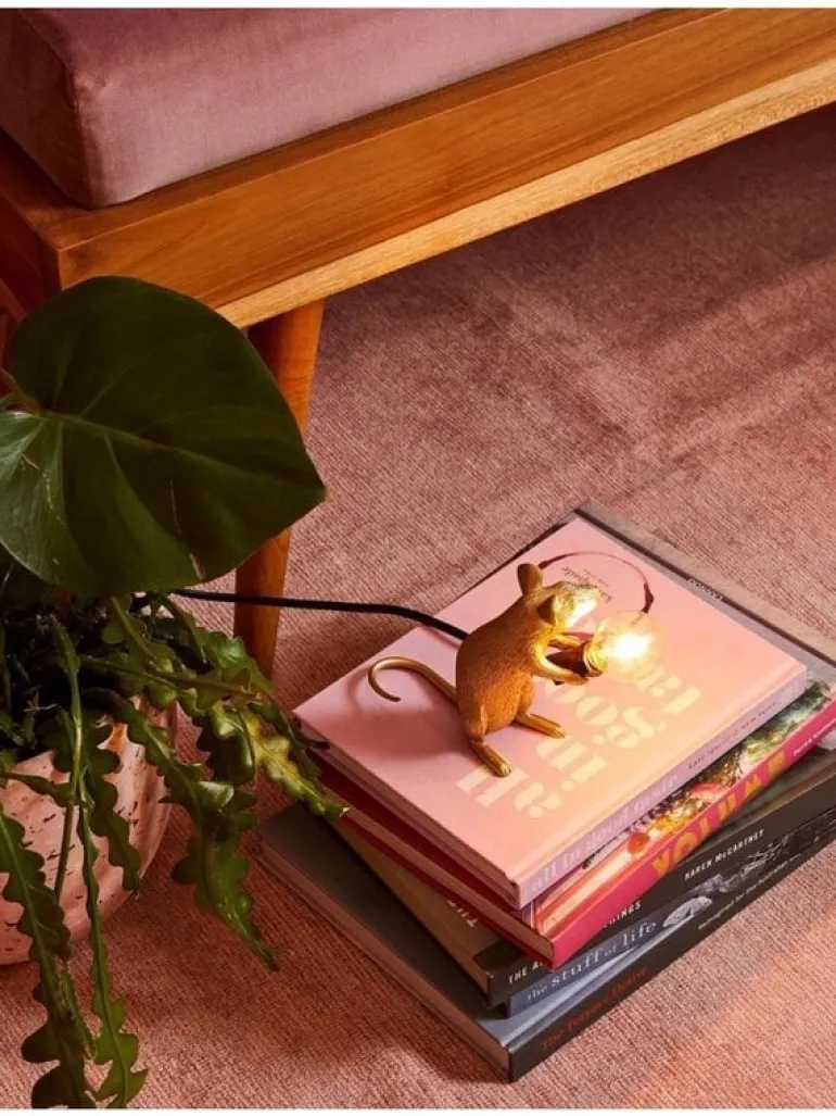 Mouse lamp mac - goud
