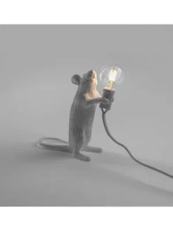 Mouse lamp standing - wit