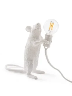Mouse lamp standing - wit