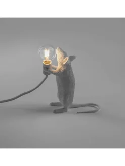 Mouse lamp standing - wit