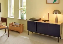 Mush tafellamp tall nickel - 991108