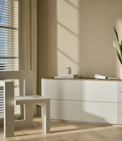 Naturel chique behang linnen look Melbourne - SW-003