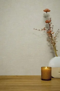 Naturel chique behang linnen look - chicago